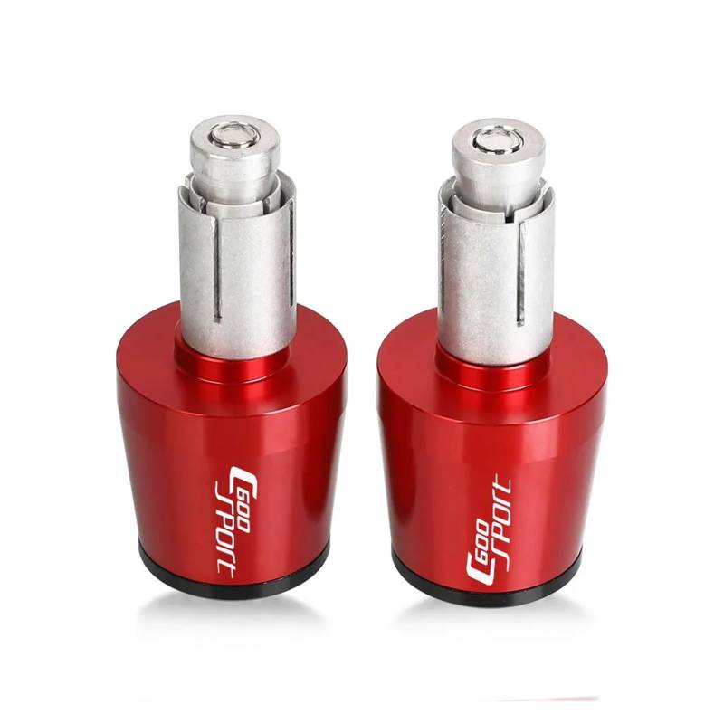 HSL FÜR BMW C600 Sport C600SPORT 2011-2017 7/8'' 22MM Motorrad Lenker Griffe Ende Stecker Griff Bar Ends Kappe(Red) von ARMERI