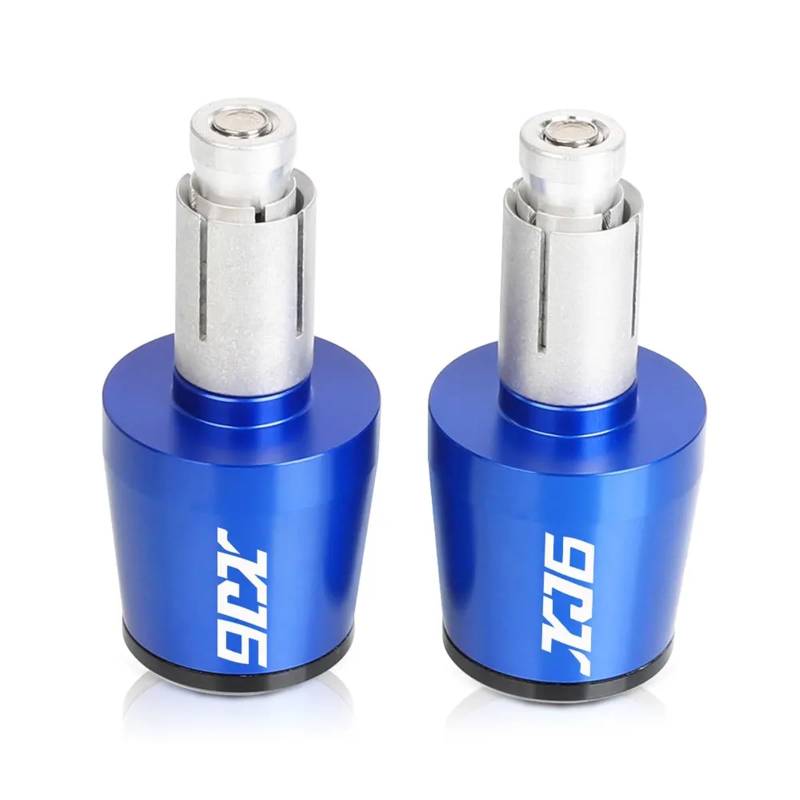 HSL Motorrad 7/8'' 22MM Griff Bar Ends Lenker Griffe Kappe Stecker Für Yamaha XJ6N XJ6 Diversion 2009-2010(Blue and Black) von ARMERI