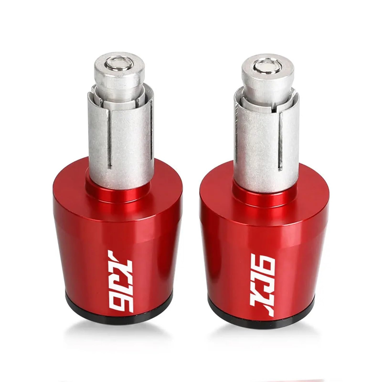 HSL Motorrad 7/8'' 22MM Griff Bar Ends Lenker Griffe Kappe Stecker Für Yamaha XJ6N XJ6 Diversion 2009-2010(Red and Black) von ARMERI