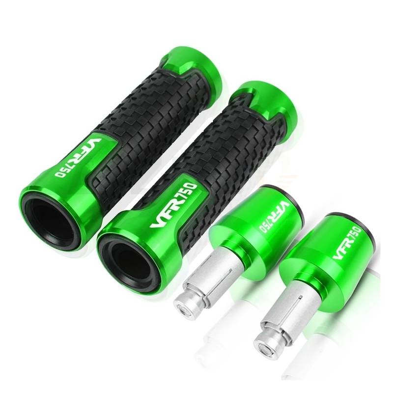 HSL Motorrad Handgriffe Griff Bar End Kappe FÜR Honda VFR750F VFR750R VFR750 FH FV RJRLRC30 1988-1997 Lenker Enden Slider(Green Green Black) von ARMERI