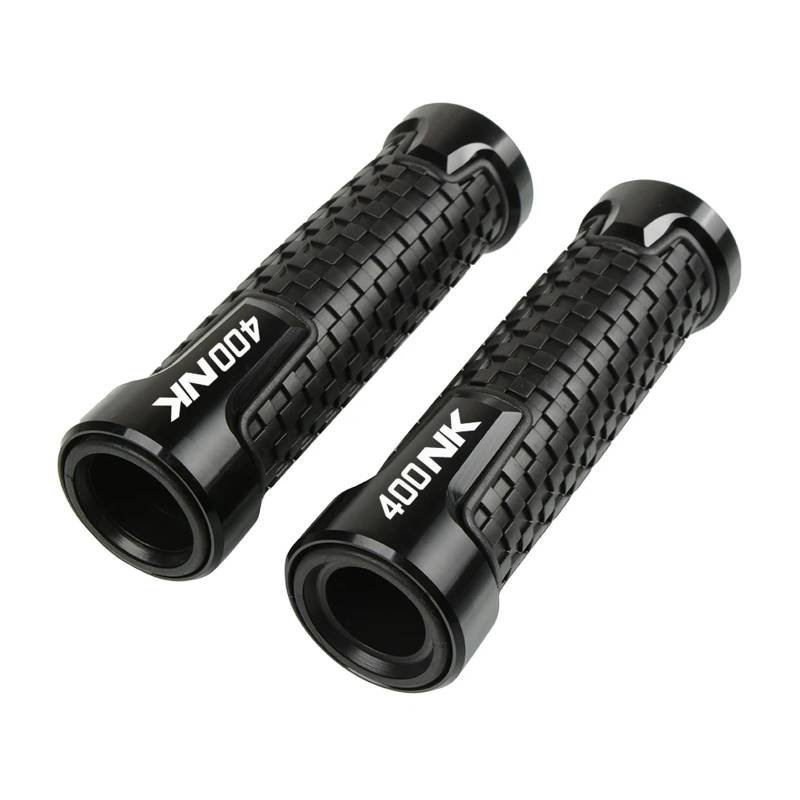 HSL Motorradzubehör 7/8" 22MM Lenker Handgriffe Lenker Endkappe Stecker Für CFMOTO 400NK 2016-2019(Black) von ARMERI