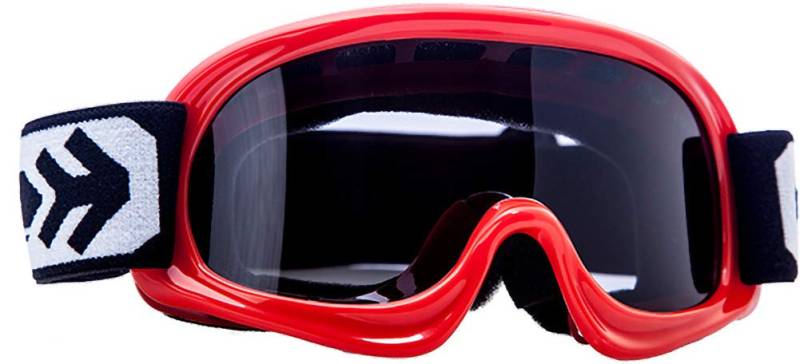 ARMOR HELMETS® AG-49 „Red“ · Kids Cross-Brille · Kinder Schutz-Brille MX Enduro Moto Sport Pocket-Bike Junior Goggles verspiegelt Kinder-Helm Cross-Helm Motorrad-Helm · BLACK SILVER CLEAR von ARMOR HELMETS