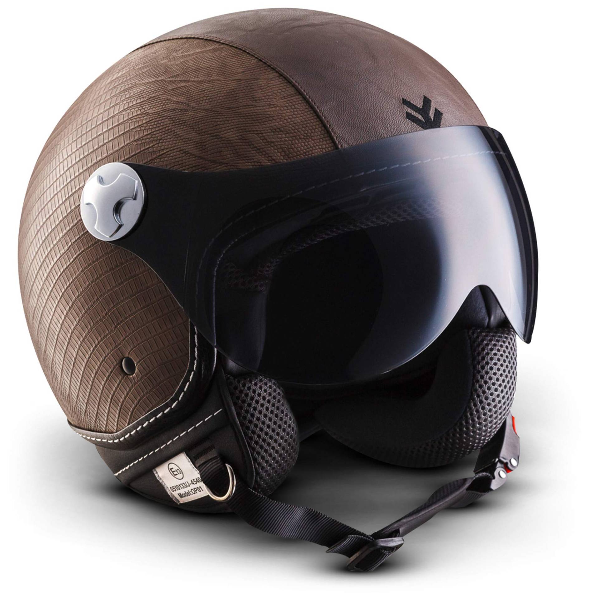 ARMOR HELMETS® AV-84 „Ranger“ · Jet-Helm · Motorrad-Helm Roller-Helm Scooter-Helm Moped Mofa-Helm Chopper Retro Vespa Vintage Pilot Biker · ECE 22.05 Visier Schnellverschluss Tasche XXL (63-64cm) von ARMOR HELMETS