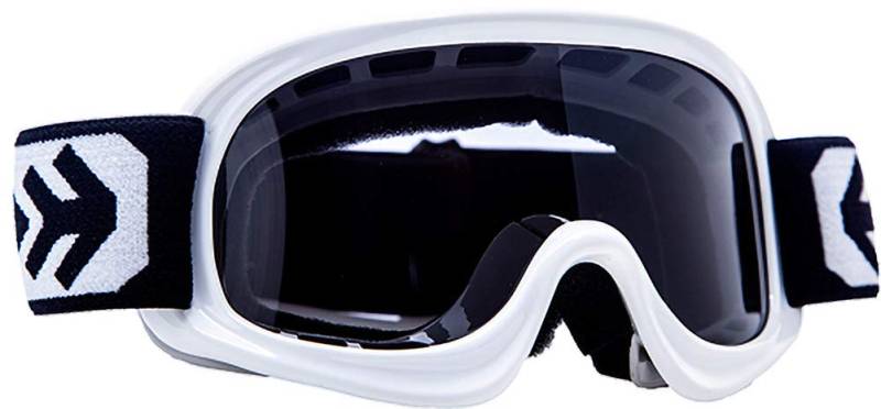 ARMOR HELMETS® AG-49 „White“ · Kids Cross-Brille · Kinder Schutz-Brille MX Enduro Moto Sport Pocket-Bike Junior Goggles verspiegelt Kinder-Helm Cross-Helm Motorrad-Helm · BLACK SILVER CLEAR von ARMOR HELMETS