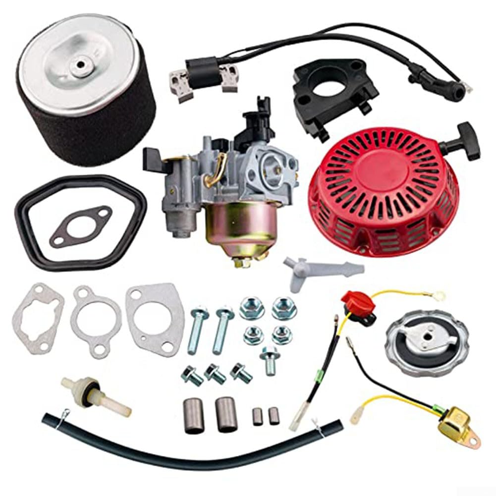 Recoil Starter Vergaser-Set, Motorstromausrüstung, Tune-Up-Set, Luftfilter-Starter-Baugruppe für GX340 für GX420 von ARMYJY