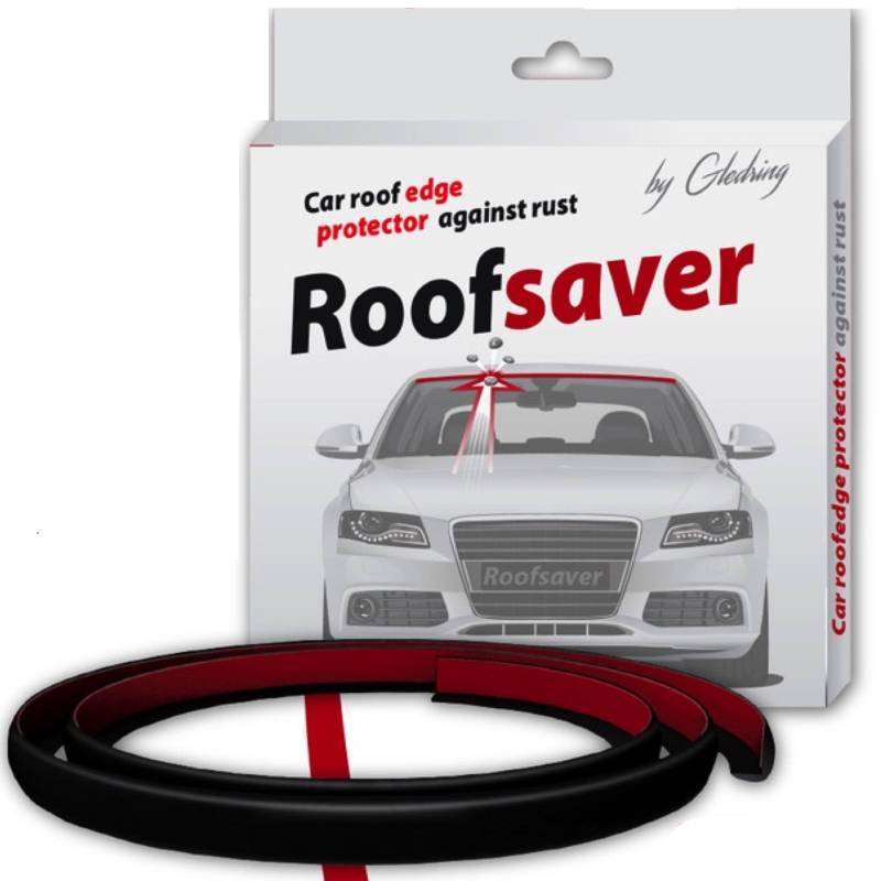 AROBA ARS013D Dachkantenschutz kompatibel mit Renault Clio Schrägheck IV (11.2012-12.2020) Roof Saver Dachschutz von AROBA