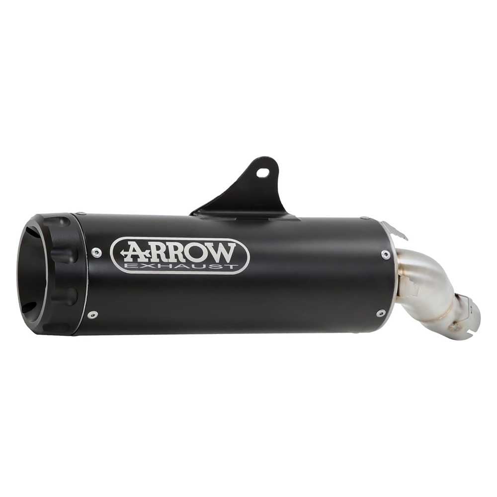 ARROW REBEL SILENCER WITH ALUMINIUM DARK" END CAP" HONDA CMX 1100 REBEL '22 HOMOLOGATED NICHROM DARK SILENCER WITH WELDED LINK PIPE AND ALUMINUM DARK ENDCAP von ARROW