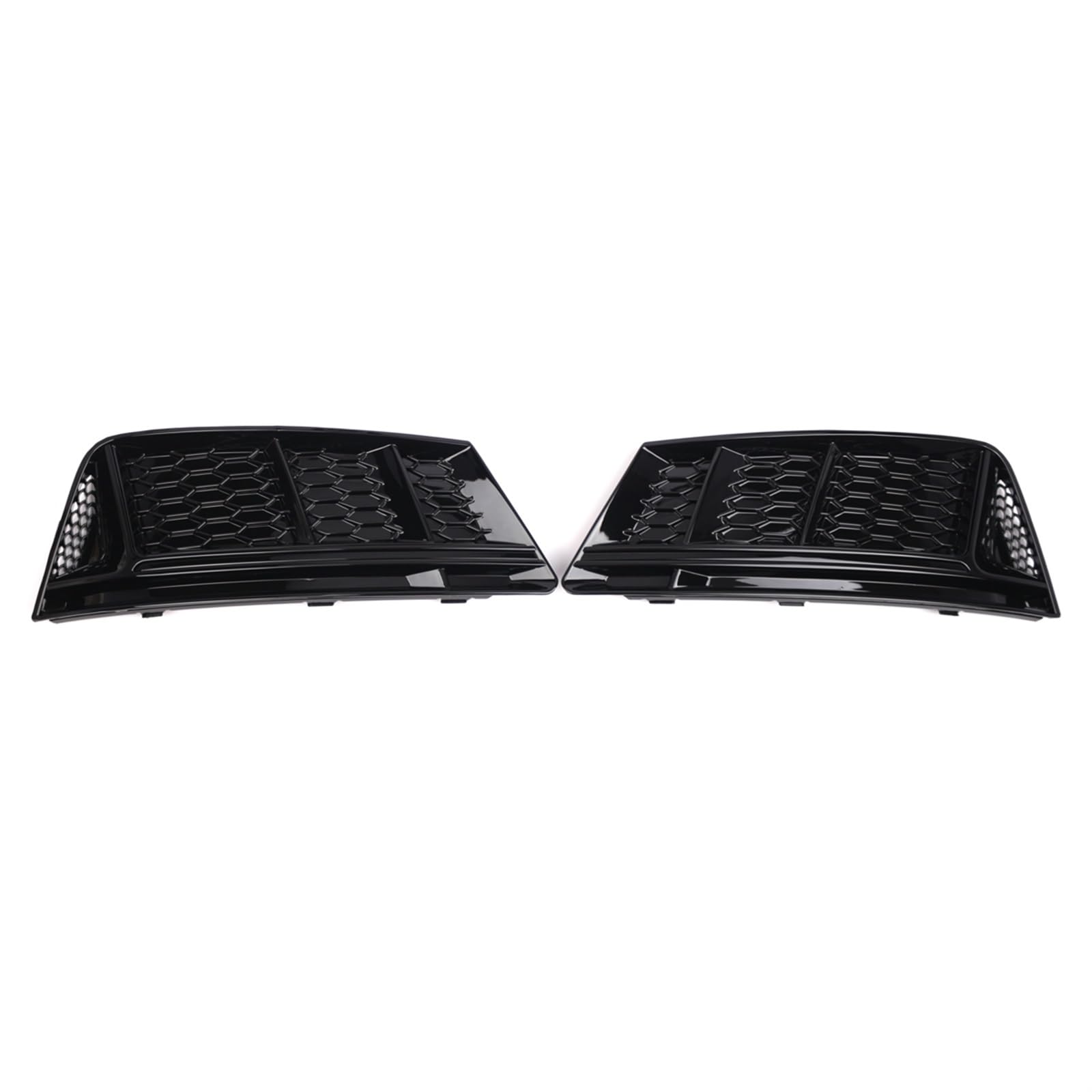 1 Paar glänzend schwarze Auto-Frontstoßstange, untere Nebelscheinwerfer-Lampengrillabdeckung, for Audi, for A4 B9 2016 2017 2018, Autozubehör Frontgrills von ARRPO