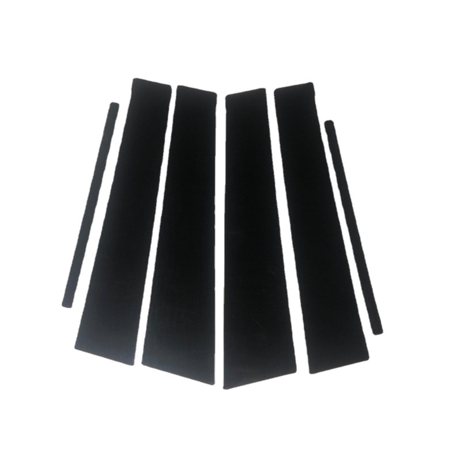 6 Stück polierte Säulenpfosten, glänzend schwarz, passend for KIA Sportage R 2011–2017, Fensterverkleidung, BC-Säulenaufkleber Aufkleberabdeckung für die B-Säule von ARRPO