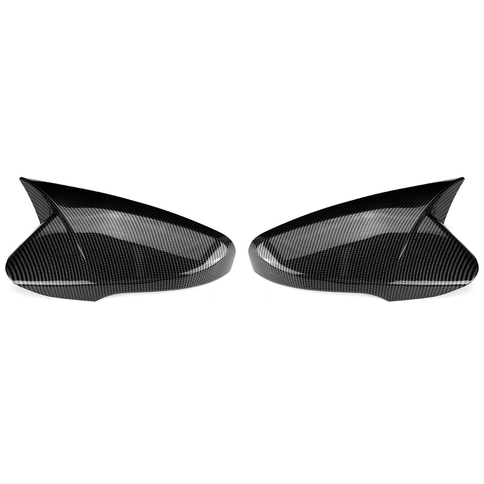 ARRPO 2-teilige Auto-Styling-Außenrückspiegelabdeckung, for Hyundai, for Veloster 2012-2017, Abdeckung mit Blinkermodell Seitenspiegelabdeckungen(Carbon Fiber) von ARRPO