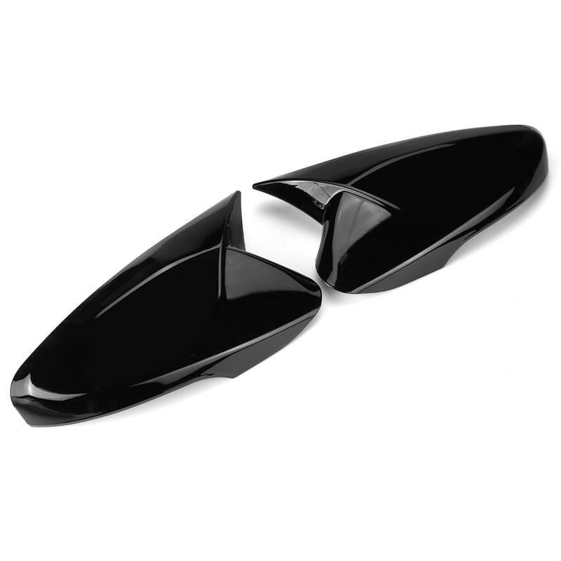 ARRPO 2-teilige Auto-Styling-Außenrückspiegelabdeckung, for Hyundai, for Veloster 2012-2017, Abdeckung mit Blinkermodell Seitenspiegelabdeckungen(Glossy Black) von ARRPO