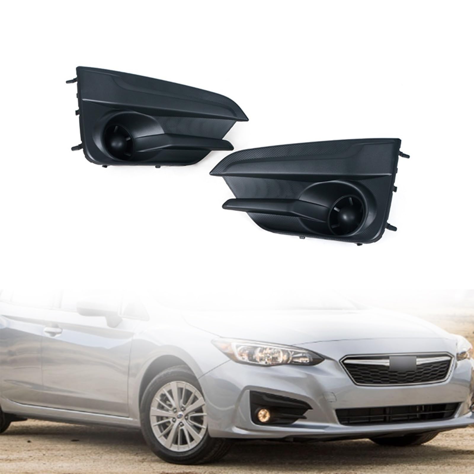 ARRPO Nebelscheinwerferabdeckung ， for Subaru ， for Impreza 2017 2018 Nebelscheinwerferverkleidung Scheinwerferblendengrillrahmengrill 57731FL22A Frontgrills(Left and Right) von ARRPO