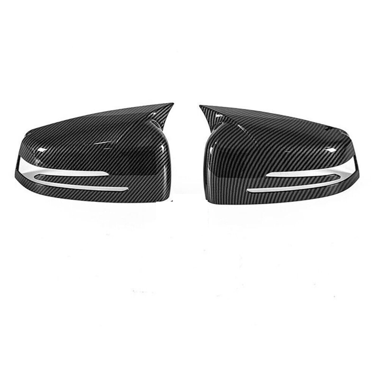 ARRPO Passend for Mercedes Benz W176 W246 W212 W204 C117 X156 X204 W221 ABCES CLA GLA GLK Klasse Rückspiegelabdeckung Flügelkappenverkleidung Seitenspiegelabdeckungen(Carbon) von ARRPO