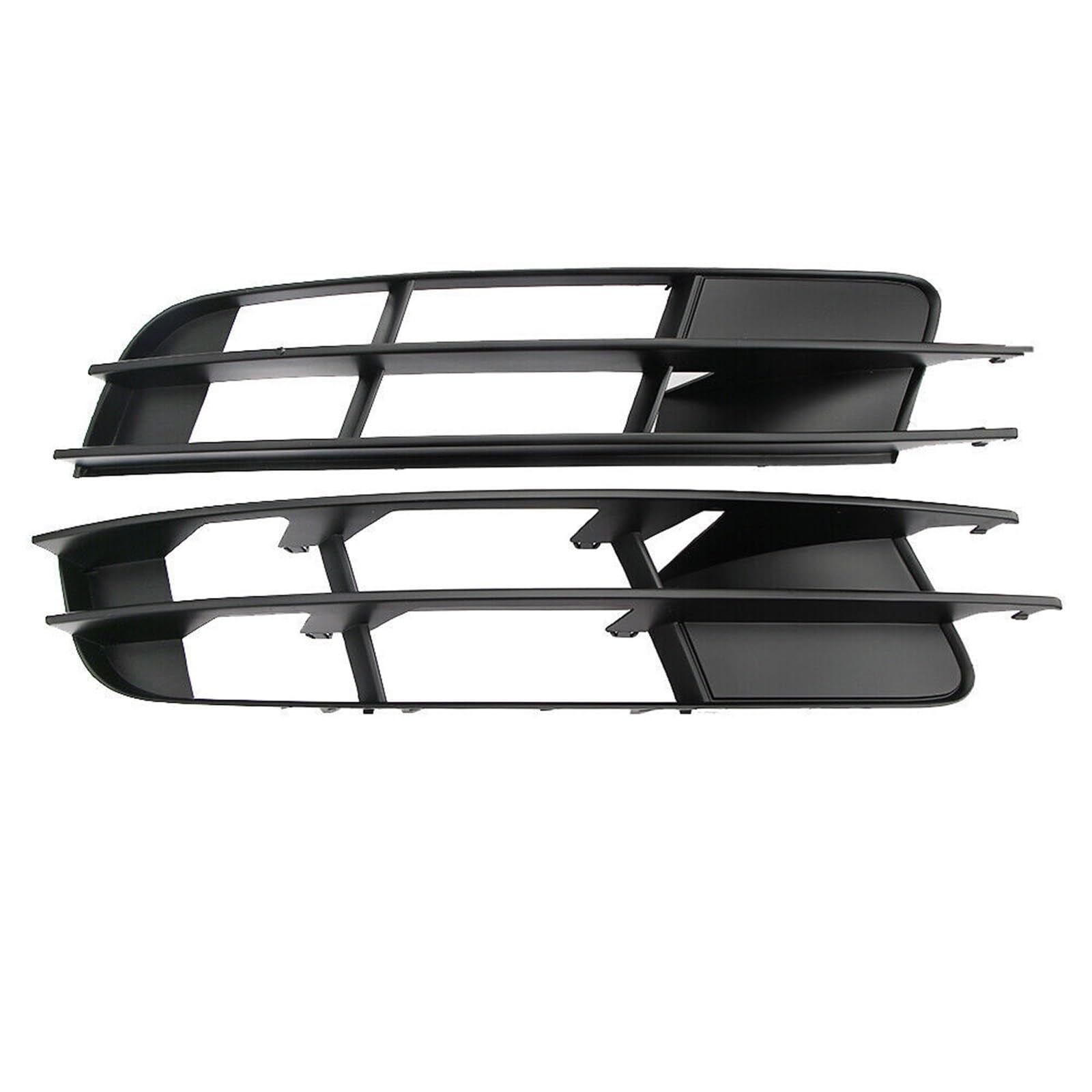 For Audi, for Q7 2007 2008 2009 Schwarzes Auto vorne links rechts unterer Stoßstangengrill Nebelscheinwerfergrillabdeckung 4L0807681 4L0807682 Frontgrills(1Pair) von ARRPO