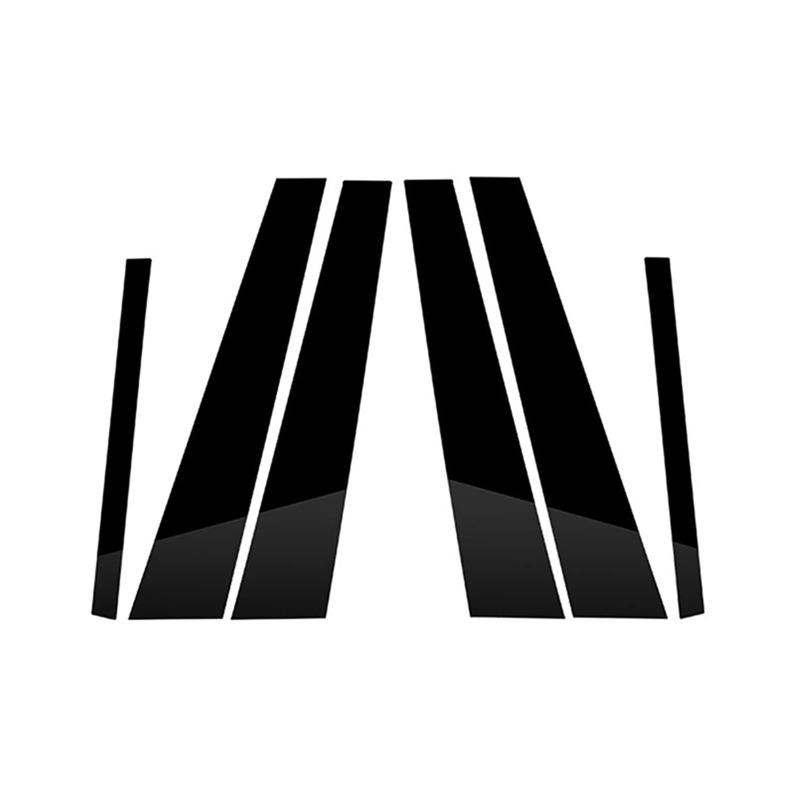 Glänzend schwarze Autofenster-Säulenpfosten-Türverkleidungs-Abdeckungsaufkleber, passend for BMW 7er F01 F02 2009 2010 2011 2012 2013 2014 2015 Aufkleberabdeckung für die B-Säule von ARRPO