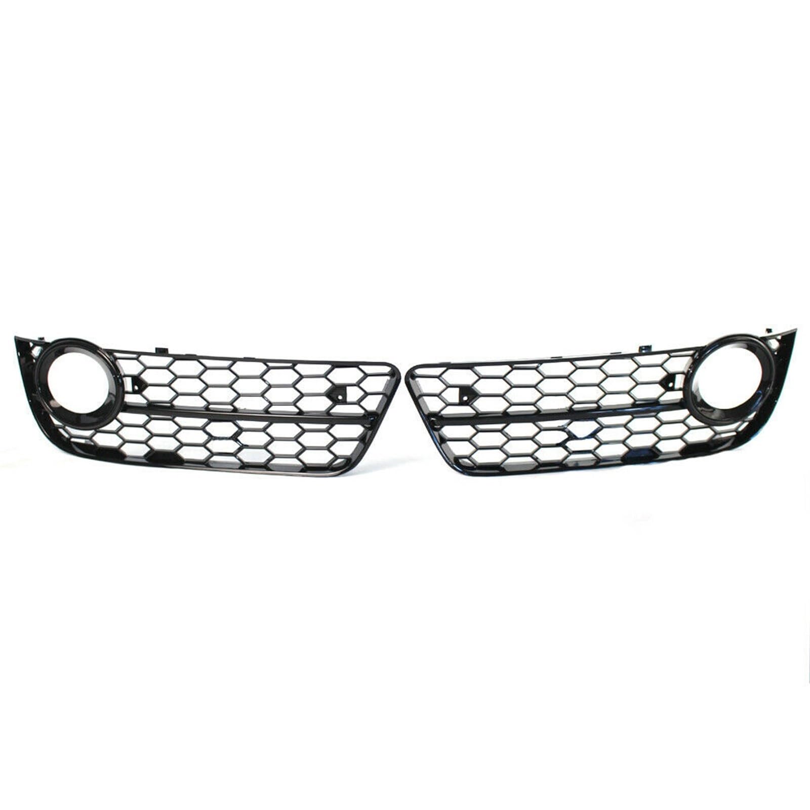 Schwarz glänzender Auto-Frontstoßfänger-Nebelscheinwerfer-Lampengrill-Grillabdeckung, Wabengitter, for Audi, for A5 Coupé/Sportback 08-11 Cabriolet 10-11 Frontgrills von ARRPO