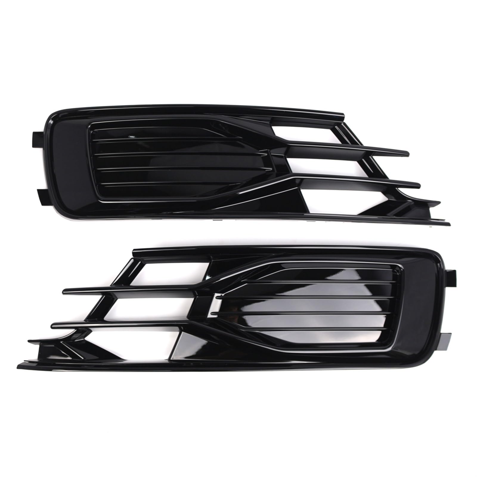 Schwarz glänzender Nebelscheinwerfer-Kühlergrill-Abdeckungsrahmen-Lampenschirm ， for Audi ， for A6 / A6 Quattro 2016 2017 2018 4G0807647 4G0807648 Autozubehör Frontgrills von ARRPO