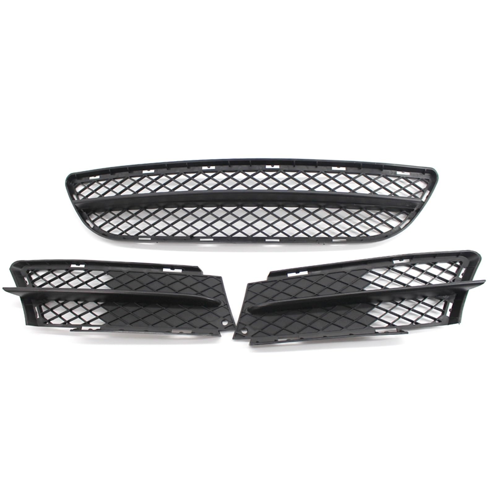 Unterer Kühlergrill der Frontstoßstange, Luftstrom, Außengrill, mittlere Kühlergrillabdeckung, for BMW, for 3er E90 E91 Limousine, Kombi 2005 2006 2007 2008 Frontgrills(3pcs set) von ARRPO