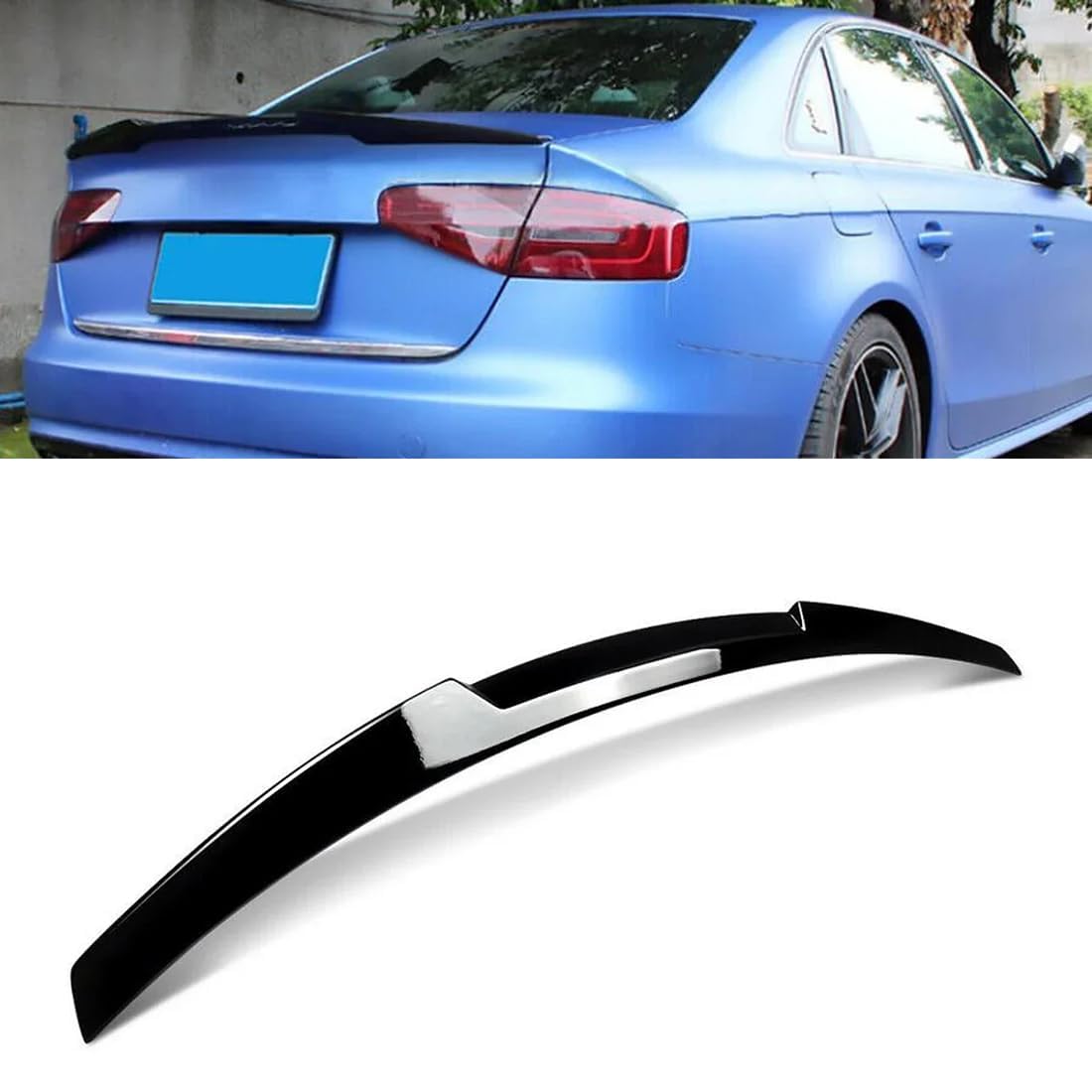 Auto Heckspoiler, Für Audi A4 B8.5 Sedan 2013-2016, Auto Tuning, Dekoration, Anti-Crash, Fahrzeugstabilität, einfache Montage, Spoilerlippe Protektor von ARTQEDCC