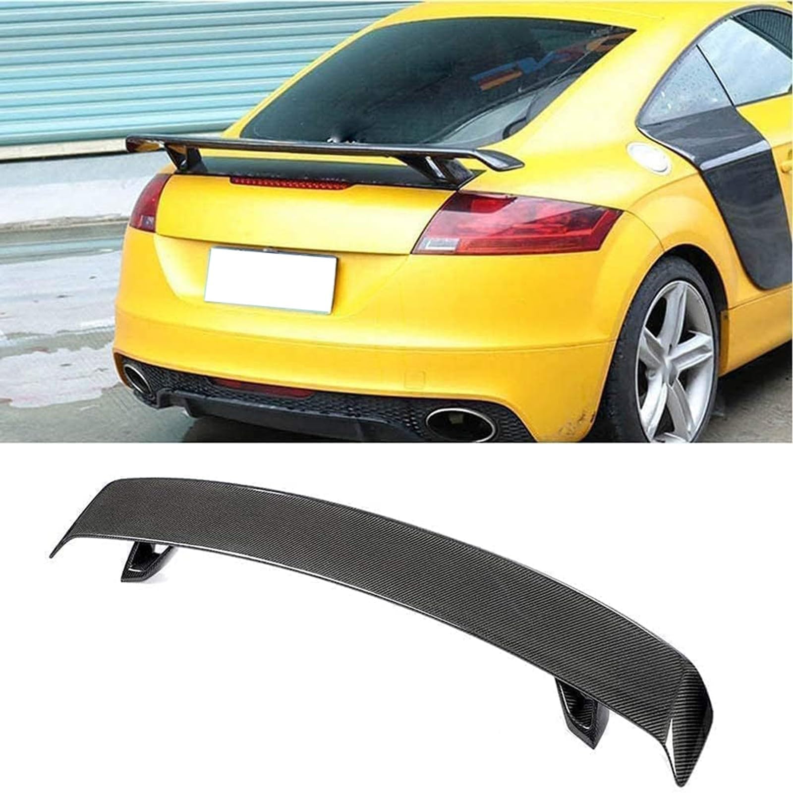 Auto Heckspoiler, Für Audi TT MK2 8J TTS 2008-2011, Auto Tuning, Dekoration, Anti-Crash, Fahrzeugstabilität, einfache Montage, Spoilerlippe Protektor von ARTQEDCC