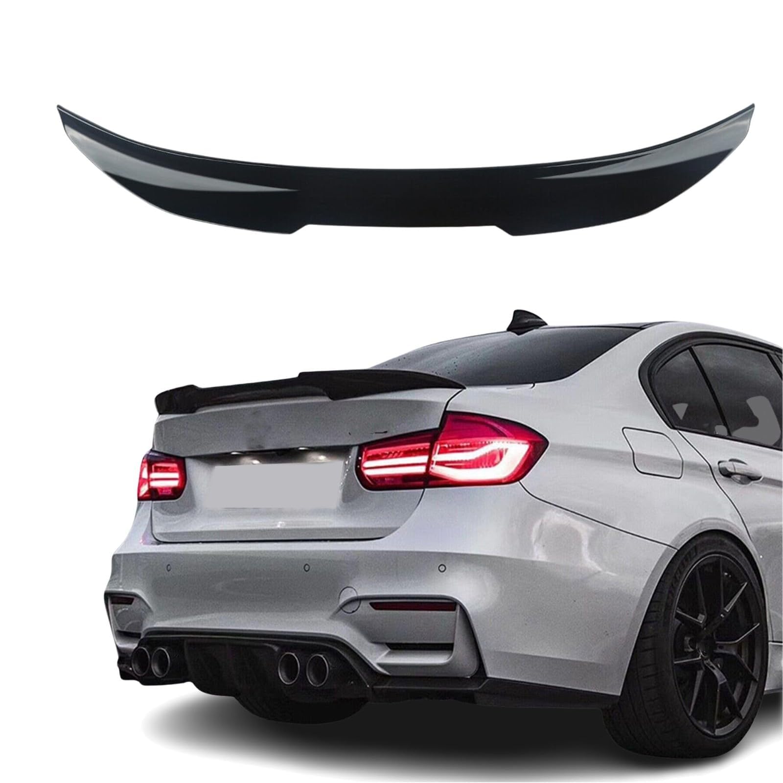 Auto Heckspoiler, Für BMW 3 Series F30 2011-2015, Auto Tuning, Dekoration, Anti-Crash, Fahrzeugstabilität, einfache Montage, Spoilerlippe Protektor von ARTQEDCC