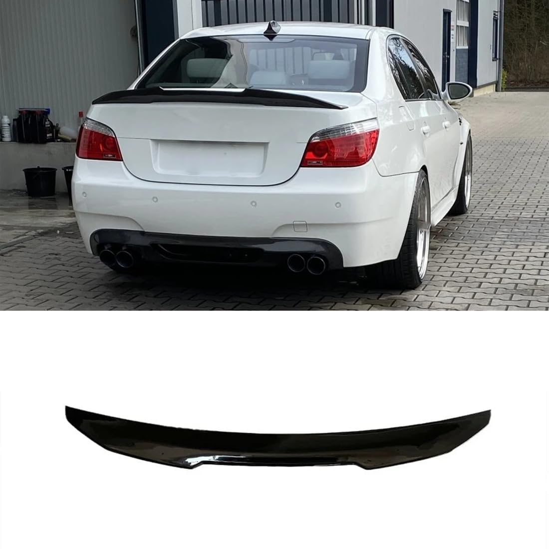 Auto Heckspoiler, Für BMW 5 Series E60 520i 525i 530i 530d 2004-2010, Auto Tuning, Dekoration, Anti-Crash, Fahrzeugstabilität, einfache Montage, Spoilerlippe Protektor von ARTQEDCC