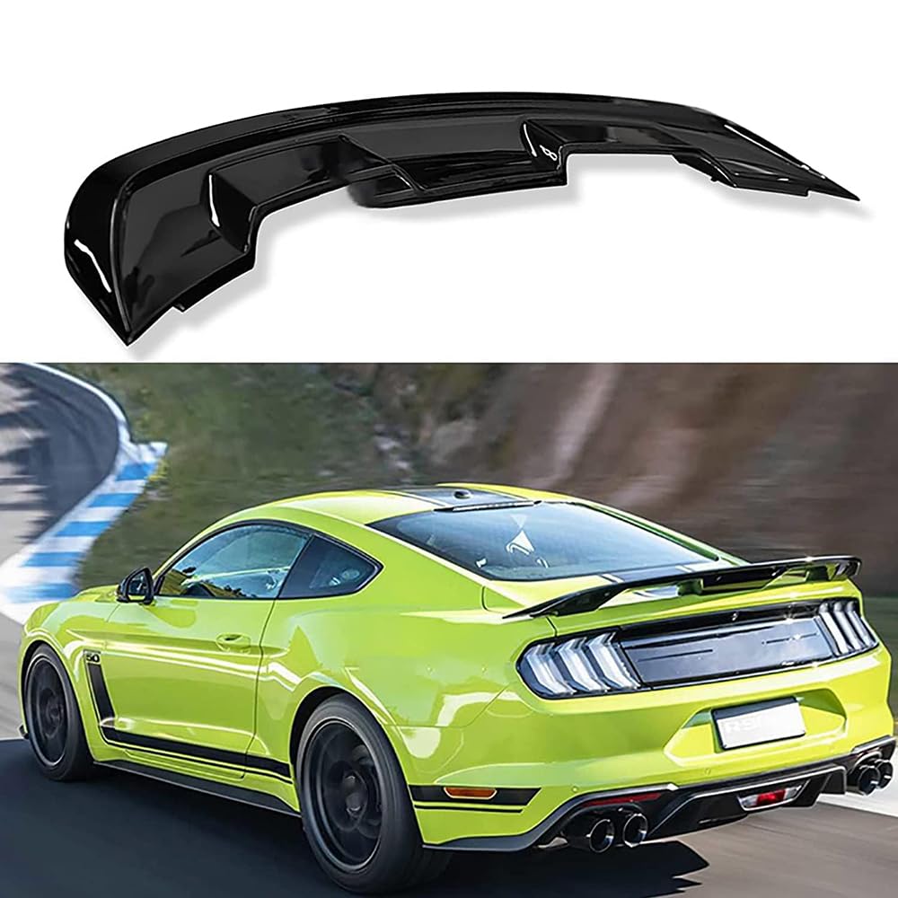 Auto Heckspoiler, Für Ford Mustang 2015 2016 2017 2018 2019 Gt500, Auto Tuning, Dekoration, Anti-Crash, Fahrzeugstabilität, einfache Montage, Spoilerlippe Protektor von ARTQEDCC