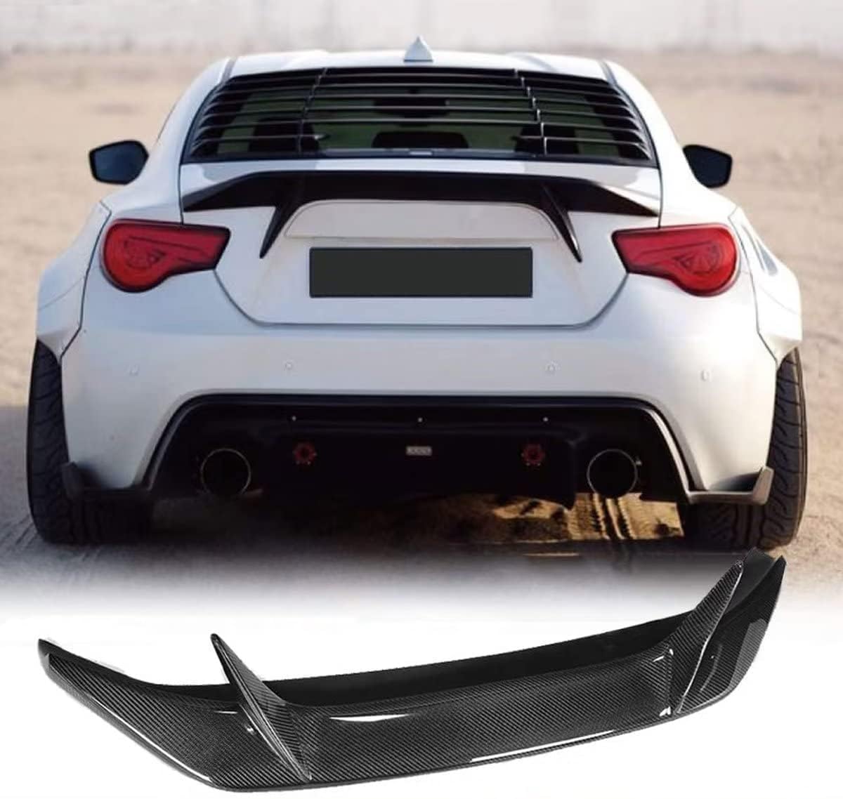 Auto Heckspoiler, Für Toyota GT86 2012-2020, Auto Tuning, Dekoration, Anti-Crash, Fahrzeugstabilität, einfache Montage, Spoilerlippe Protektor von ARTQEDCC