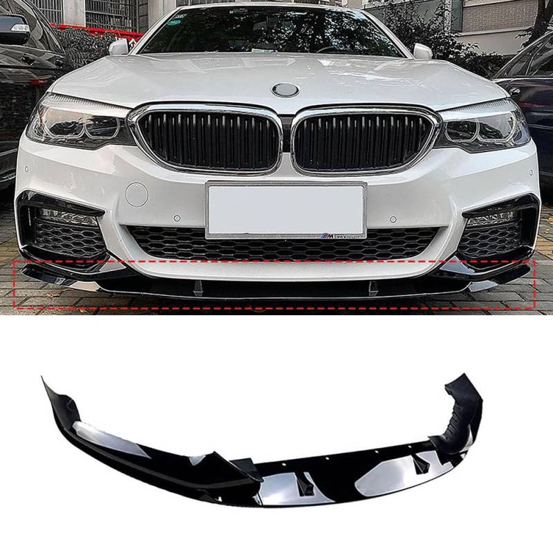 Auto Frontspoiler für BMW 5 Series G30 M Sport 2018-2020 ABS Frontstoßstange Lippe Frontspoiler Lippen Stoßstangenlippe Front Unterstoßstangen Lippenspoiler,A von ARTSIM