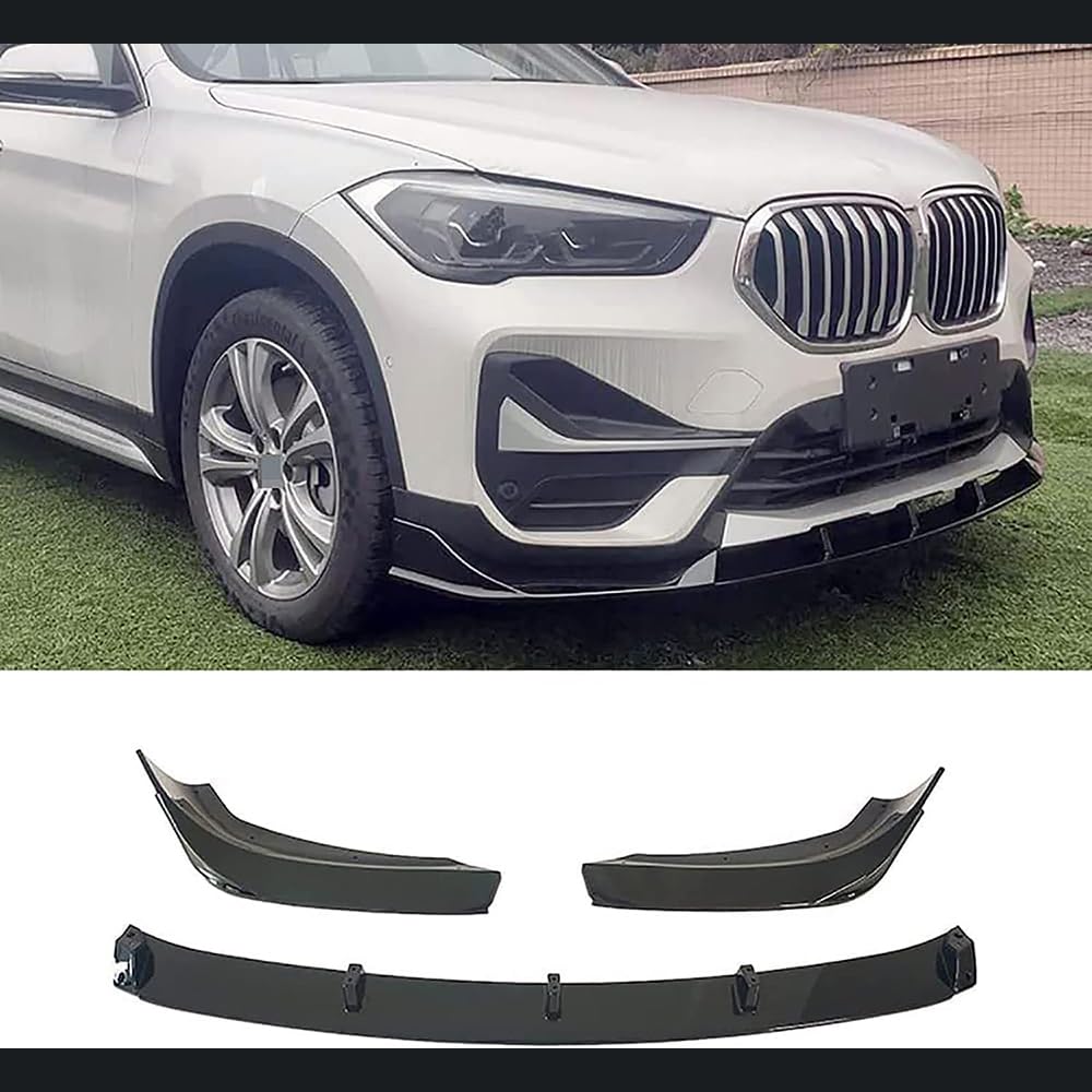 Auto Frontspoiler für BMW X1 F48 F49 2015-2019 ABS Frontstoßstange Lippe Frontspoiler Lippen Stoßstangenlippe Front Unterstoßstangen Lippenspoiler von ARTSIM