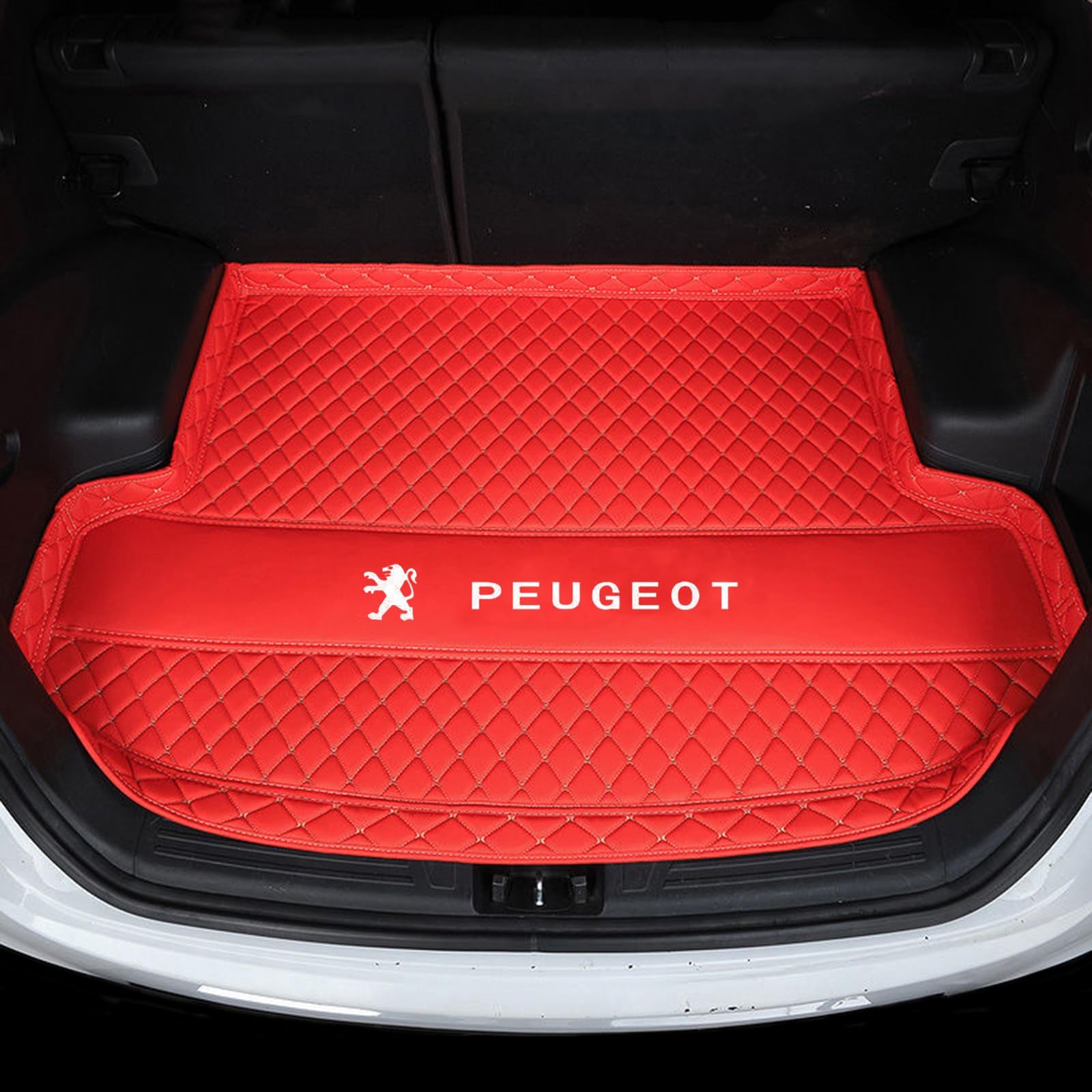 Auto Kofferraummatten, Für Peugeot 406 (Combi)(95-05), Kratzfeste Zubehör, pflegeleicht, Langlebiges, Kofferraum Schutz, für mehrere Saisons,C von ARTTAQRE