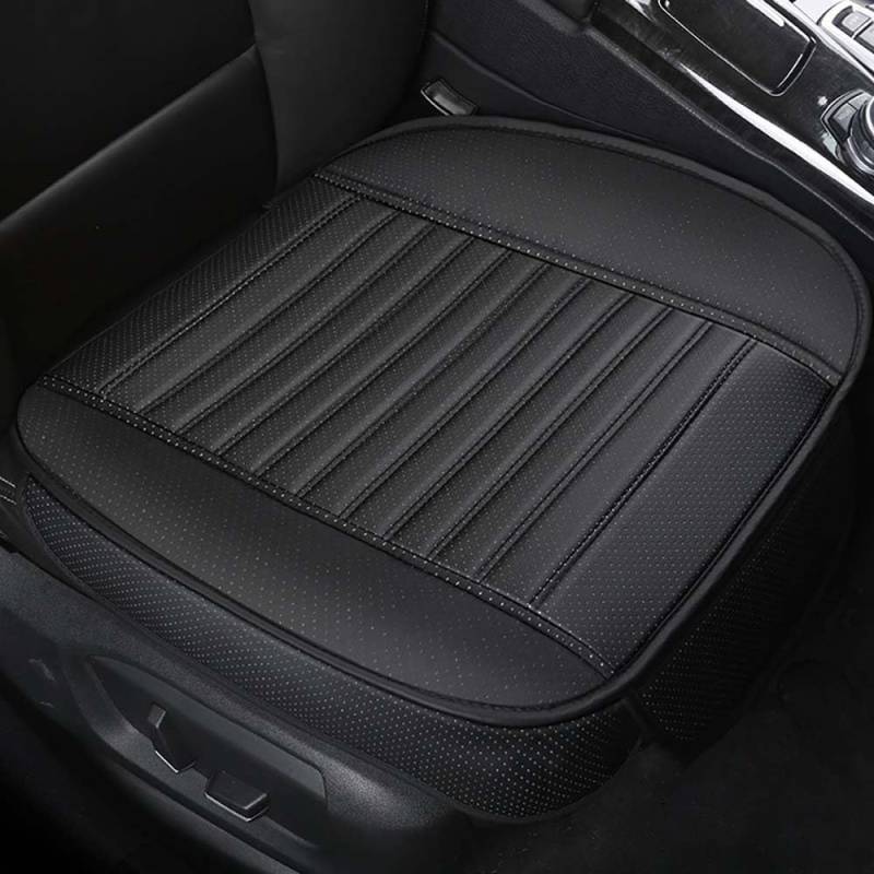 ARZARF Sitzkissen Auto,für FIAT 500 2011 wasserdichte Anti Rutsch Weich und Atmungsaktiv Komfort Auto Sitzbezug Kissen Pad Mat Interior zubehör,Black-1pcs von ARZARF