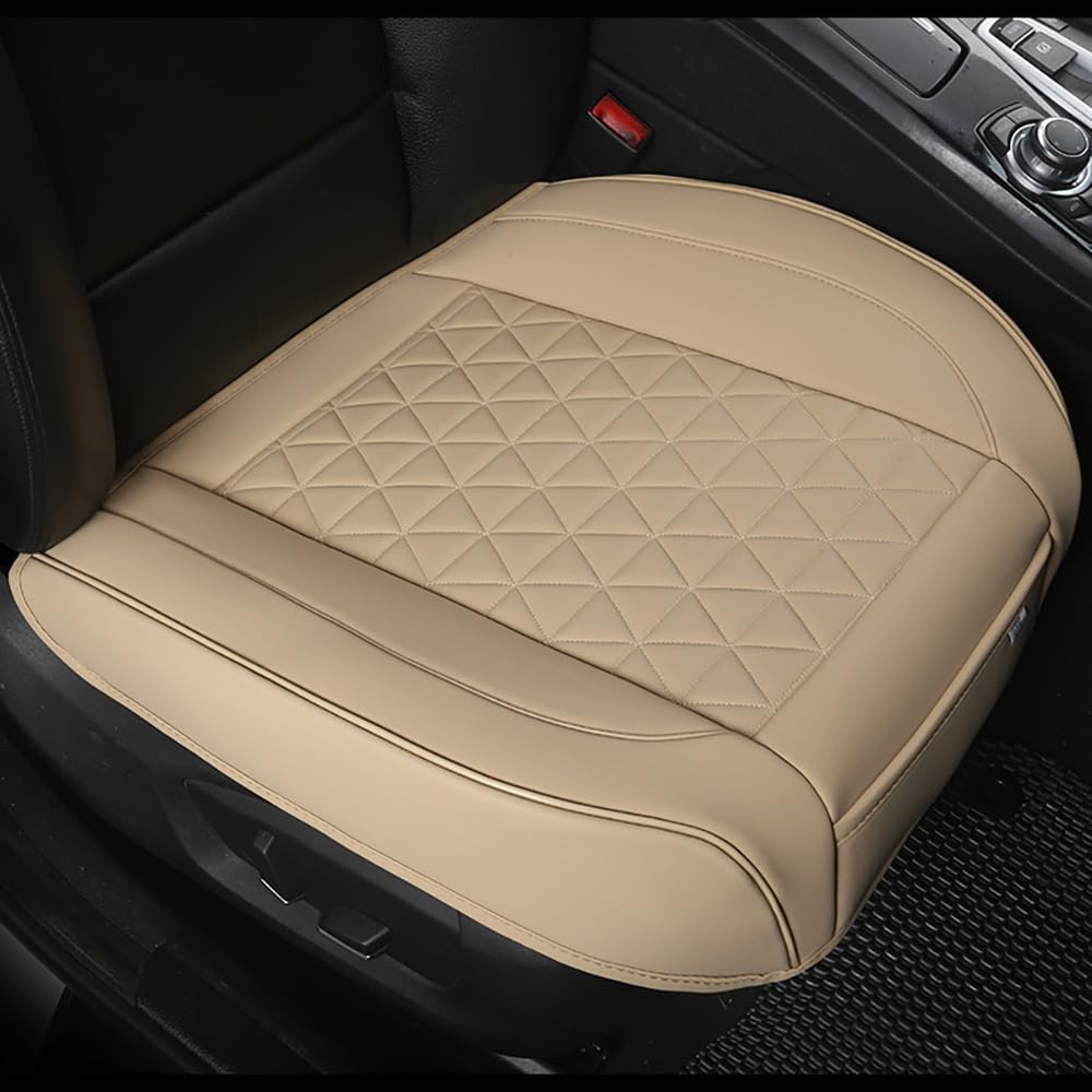 ARZARF Sitzkissen Auto,für FIAT Ducato Tipo Aegea 500 wasserdichte Anti Rutsch Weich und Atmungsaktiv Komfort Auto Sitzbezug Kissen Pad Mat Interior zubehör,Beige-2pcs von ARZARF