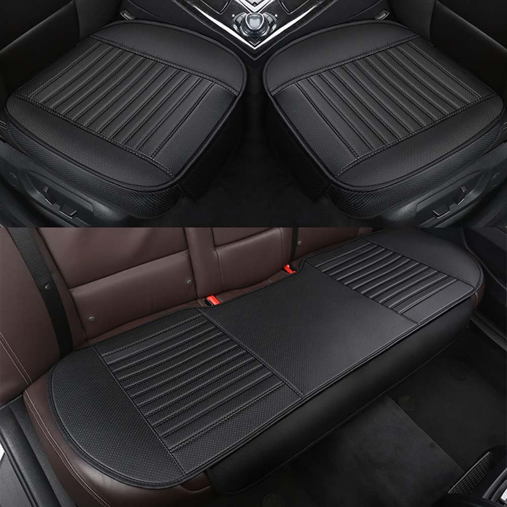 ARZARF Sitzkissen Auto,für Ford KUGA 3 (III) 2019-2024 wasserdichte Anti Rutsch Weich und Atmungsaktiv Komfort Auto Sitzbezug Kissen Pad Mat Interior zubehör,Black-3pcs von ARZARF