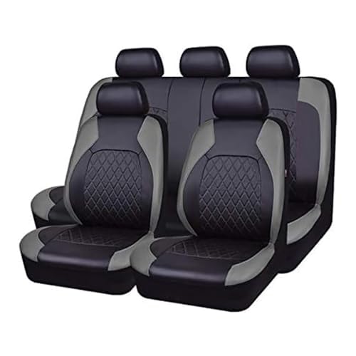 Auto Sitzbezüge, für Renault Captur II 2019-2023 Sitzbezug aus PU-Leder Autositzbezüge Sets Atmungsaktiv Schonbezug Sitzauflagen Auto,A von ARZARF