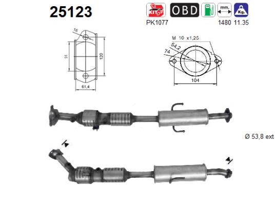 Katalysator AS 25123 von AS