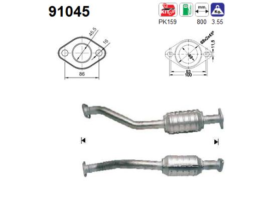 Katalysator AS 91045 von AS