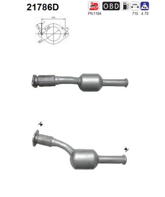 Katalysator hinten AS 21786D von AS