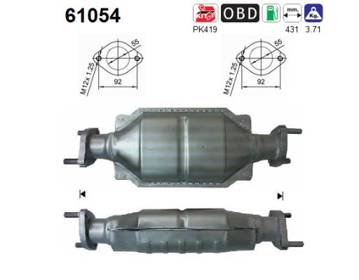 Katalysator hinten AS 61054 von AS