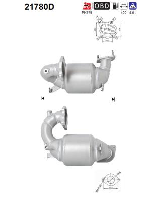 Katalysator vorne AS 21780D von AS
