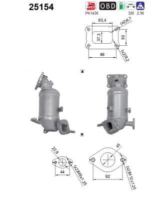 Katalysator vorne AS 25154 von AS