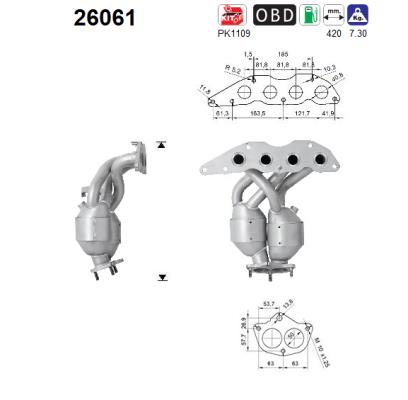 Katalysator vorne AS 26061 von AS