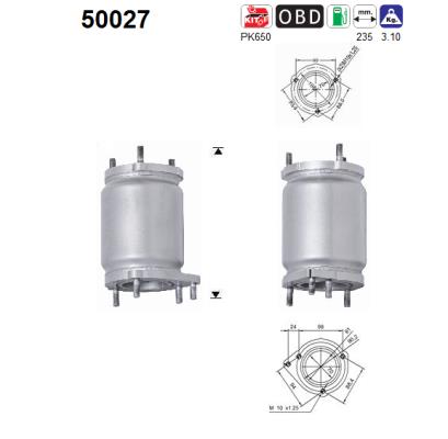 Katalysator vorne AS 50027 von AS