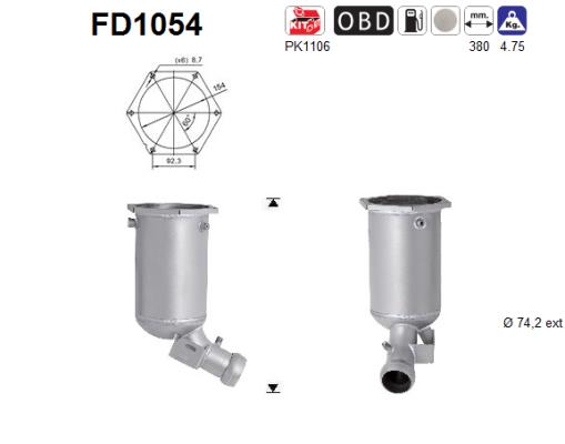 Ruß-/Partikelfilter, Abgasanlage AS FD1054 von AS