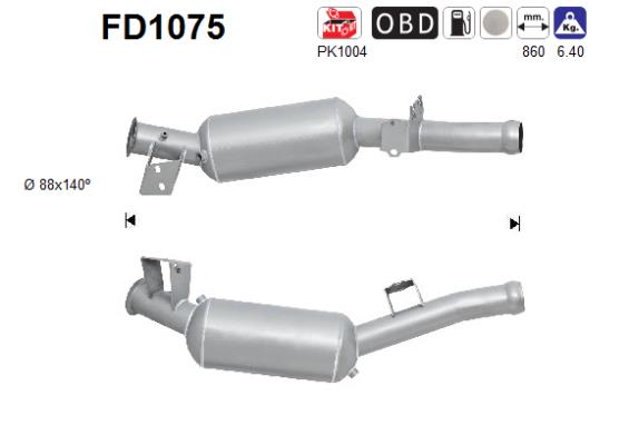 Ruß-/Partikelfilter, Abgasanlage AS FD1075 von AS