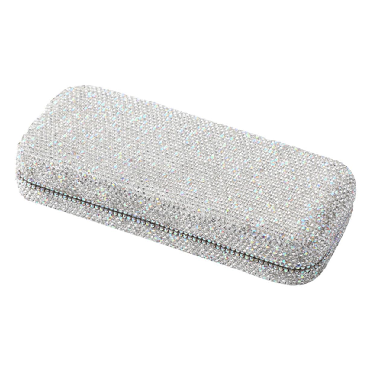 ASAKKURA Praktisches Auto Sonnenbrillen Etui Mit Strass Elegantes Reise Brillenetui Für Sonnenbrillen Robustes Und Stilvolles Brillenhalter Design Für Unterwegs Ideal Für Alle von ASAKKURA