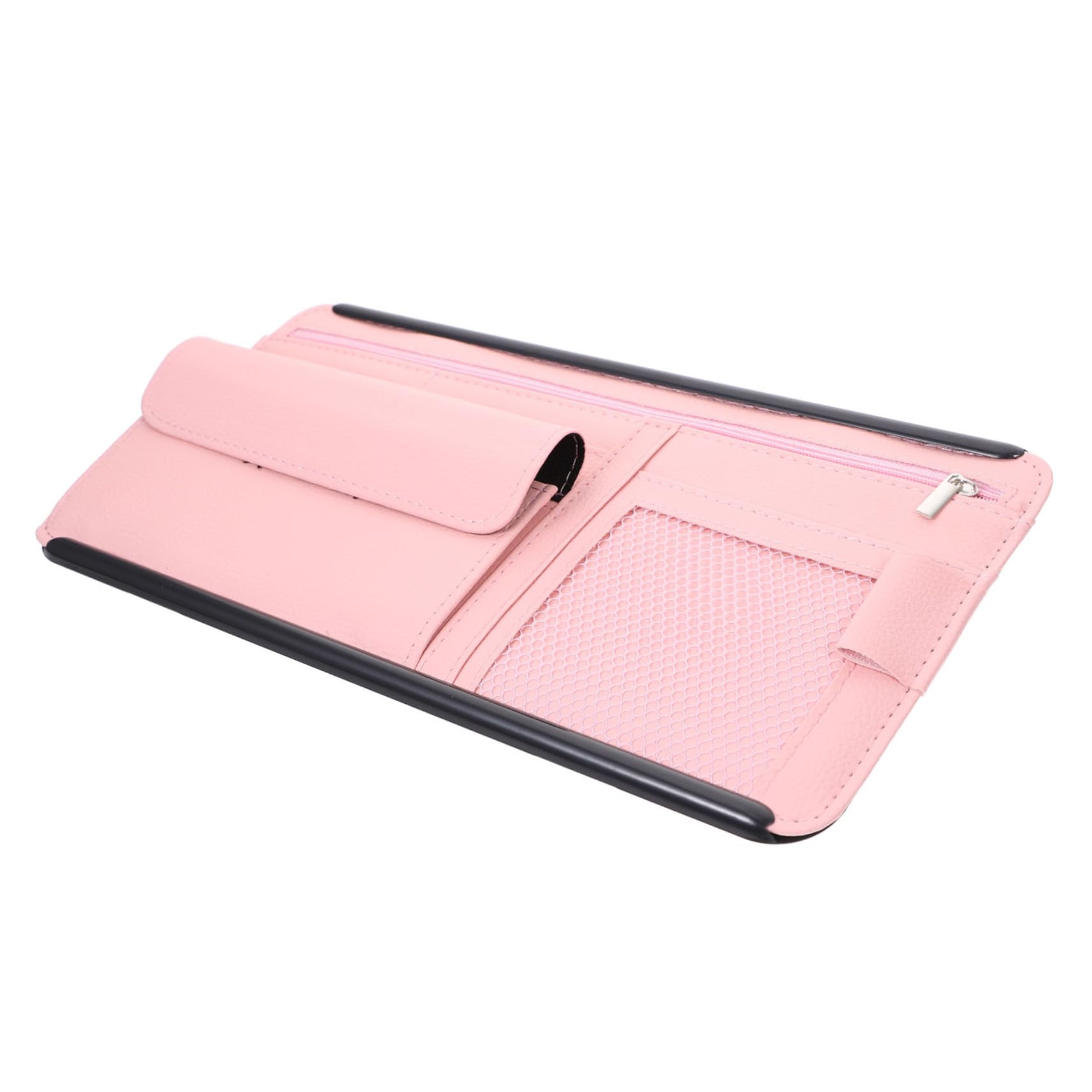 ASAKKURA Sonnenblenden Organizer Für Auto Multi Taschen Brillenhalter Für Sonnenbrillen Praktische Aufbewahrung Für Autozubehör Pink von ASAKKURA