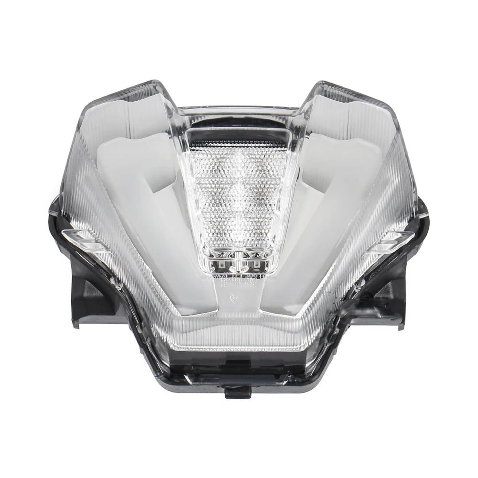 Bremse Integrierte Blinker Rücklicht Stop Blinker Lampe Rücklicht Für FZ07 MT-07 2021 2022 2023 Motorrad Rücklicht Bremslicht Rund(WHITE) von ASBVRJF