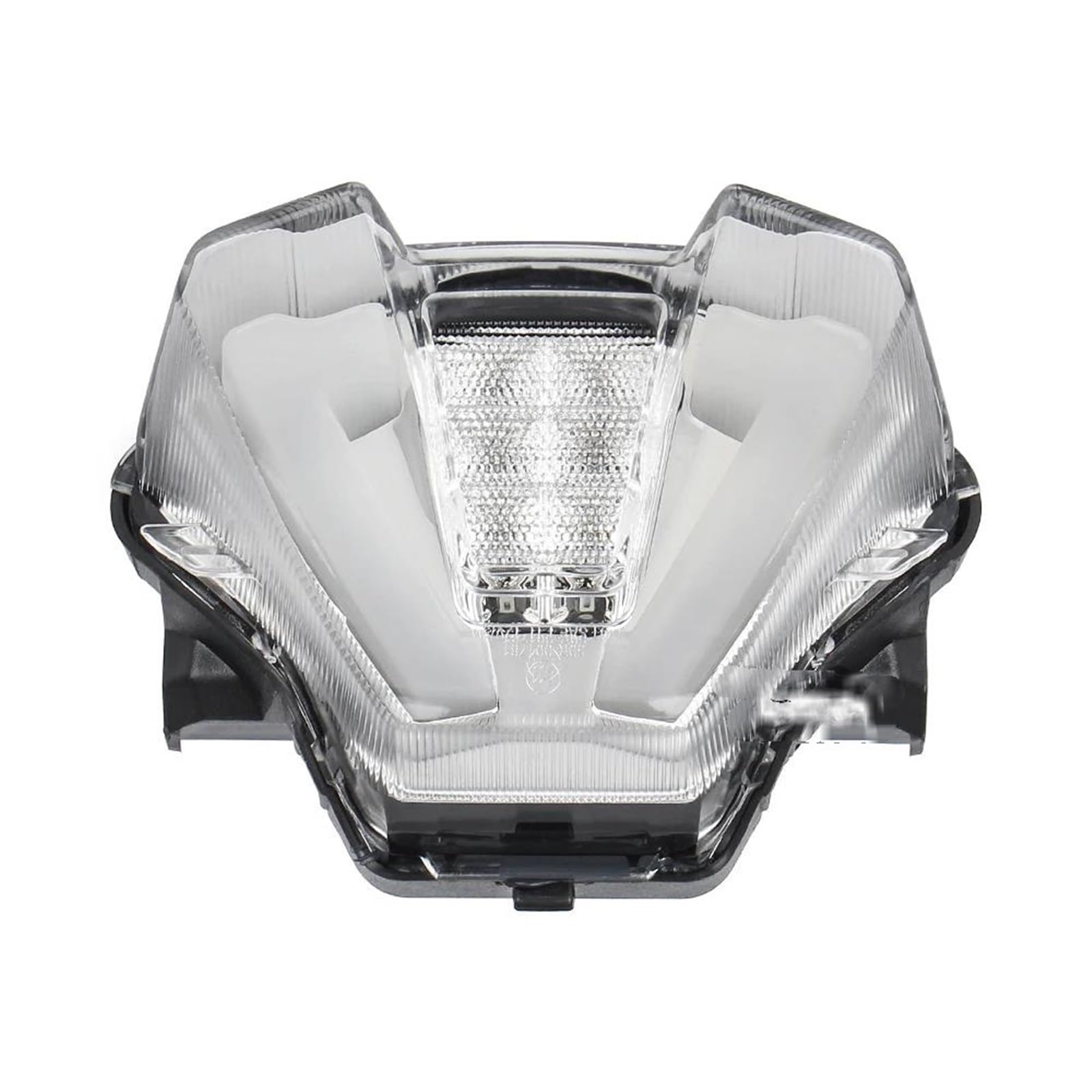 Bremse Integrierte Blinker Rücklicht Stop Blinker Lampe Rücklicht Für FZ07 MT07 2021 2022 2023 Motorrad Rücklicht Bremslicht Rund(WHITE) von ASBVRJF