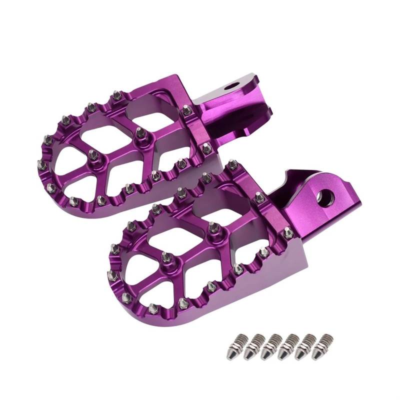 Fußrasten Pedal Aluminium Fußrasten Rest Fußrasten Motorrad Für Talaria Moto Acessorios Für Sur-Ron Surron Licht Bee X/S CNC Verstellbare Fußrasten Motorrad(Purple) von ASBVRJF